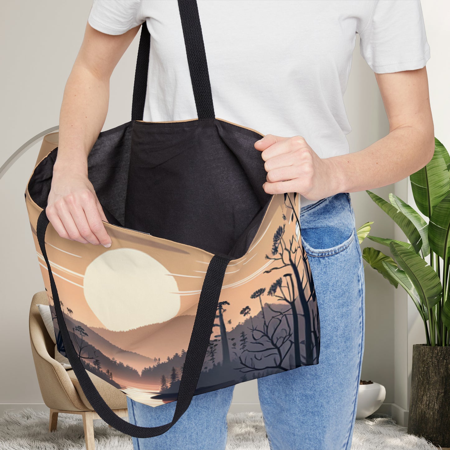 Peaceful nature setting on this Weekender Tote Bag.