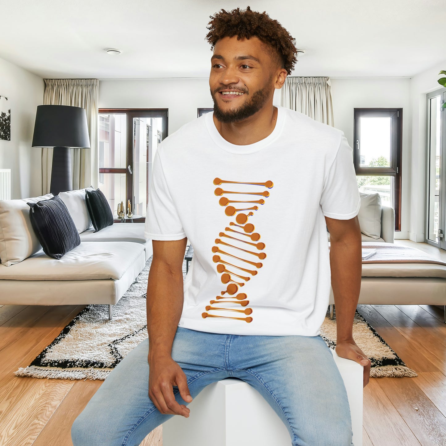 DNA inspired design Unisex Softstyle T-Shirt for you.