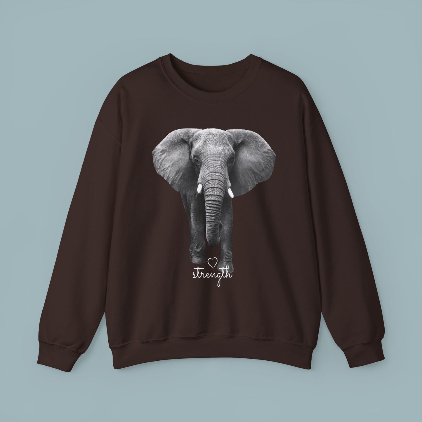 Elephant Heavy Blend Sweatshirt - Gentle Yet Strong