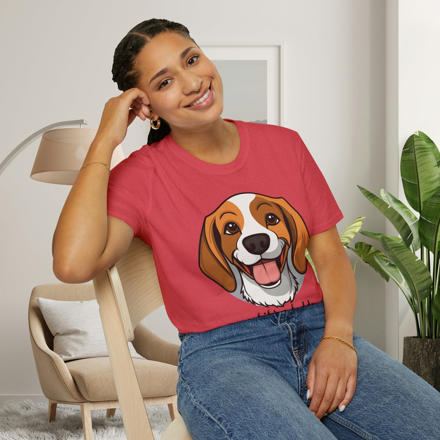 A great shirt for the dog lover who just can’t imagine a hike without their furry friend. This is a Unisex Softstyle T-Shirt.