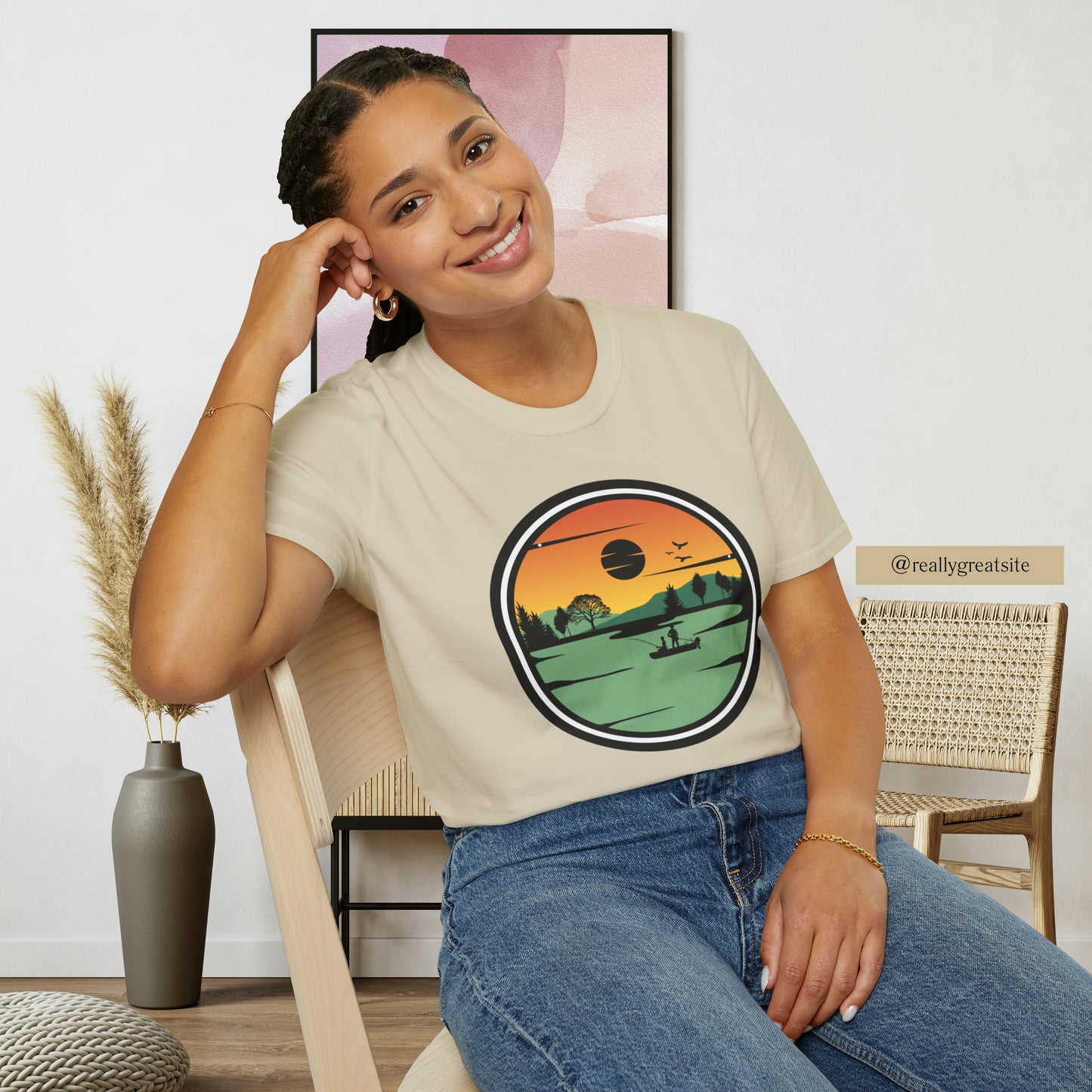 Spend time in the great outdoors! Be rejuvenated and amazed at the beauty of nature. This is a Unisex Softstyle T-Shirt.