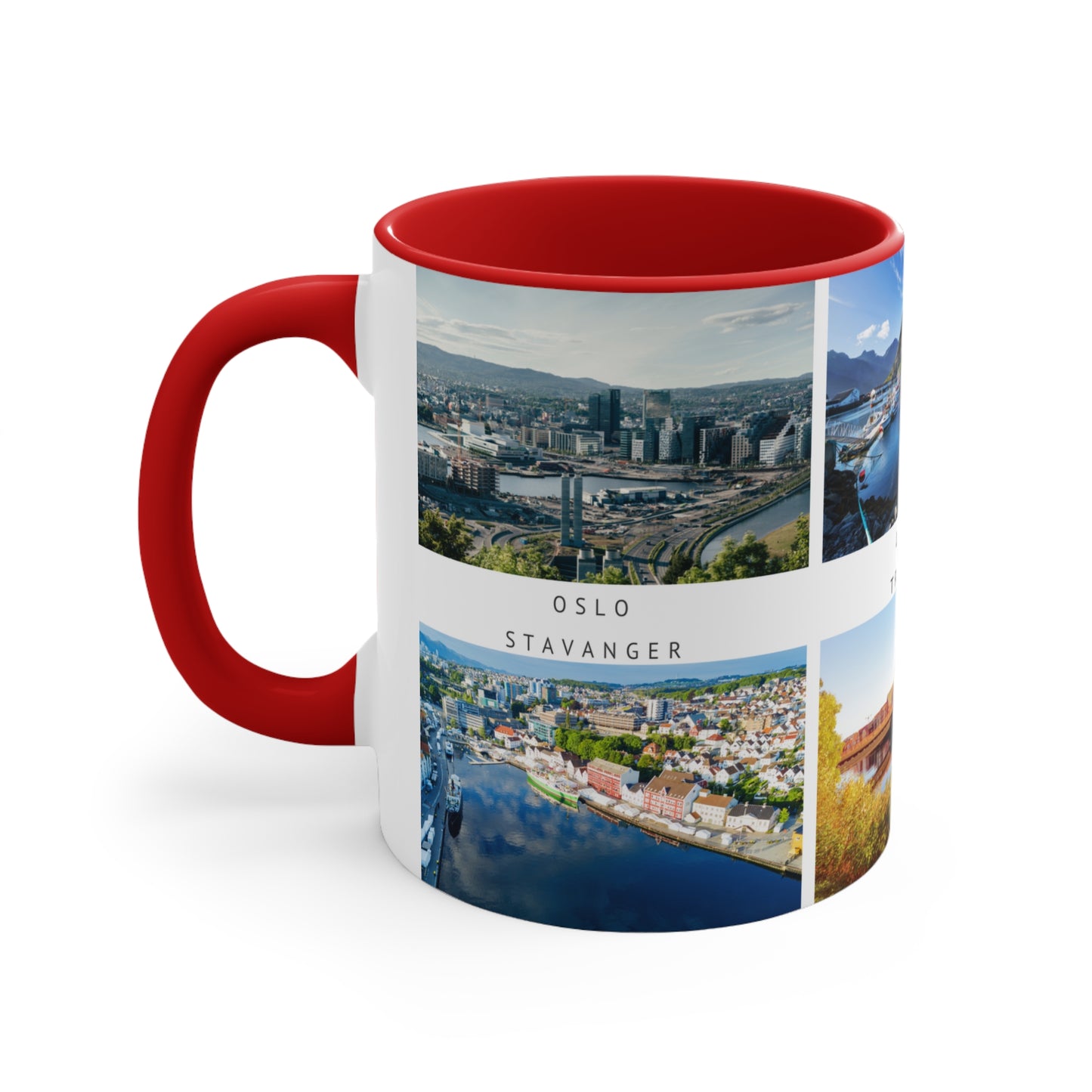 Norway! This Travel Accent Coffee Mug is a part of a Travel Series for you to choose from. 11oz. Great as a gift or get one to enjoy yourself.