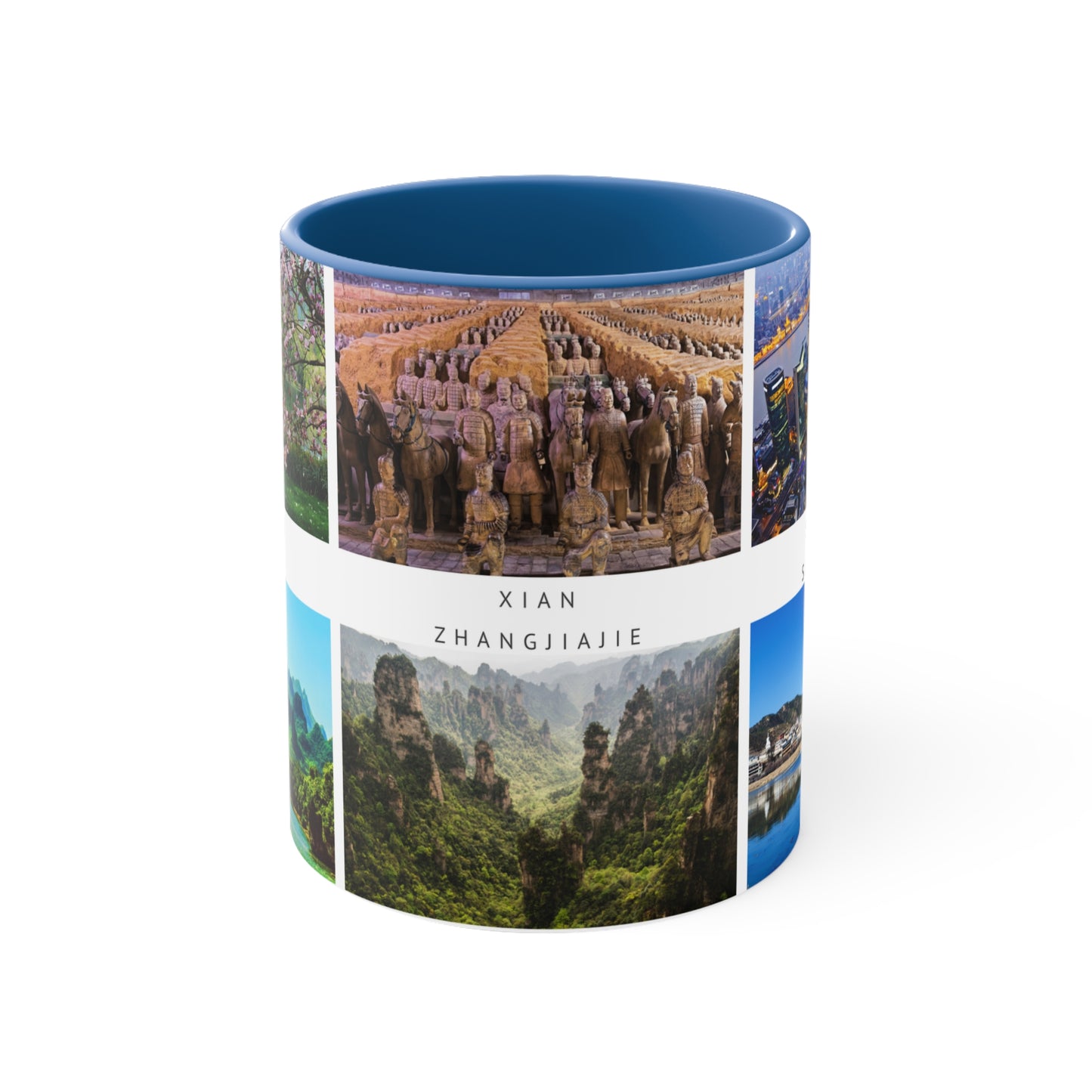 China! This Travel Accent Coffee Mug is a part of a Travel Series for you to choose from. 11oz. Great as a gift or get one to enjoy yourself.