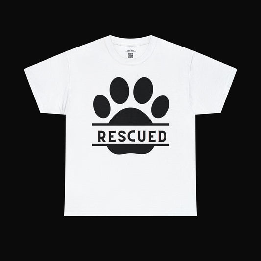 Rescue a furry friend and you will know unconditional love. This Unisex Heavy Cotton Tee is testament to what every dog or cat “rescuer” knows.