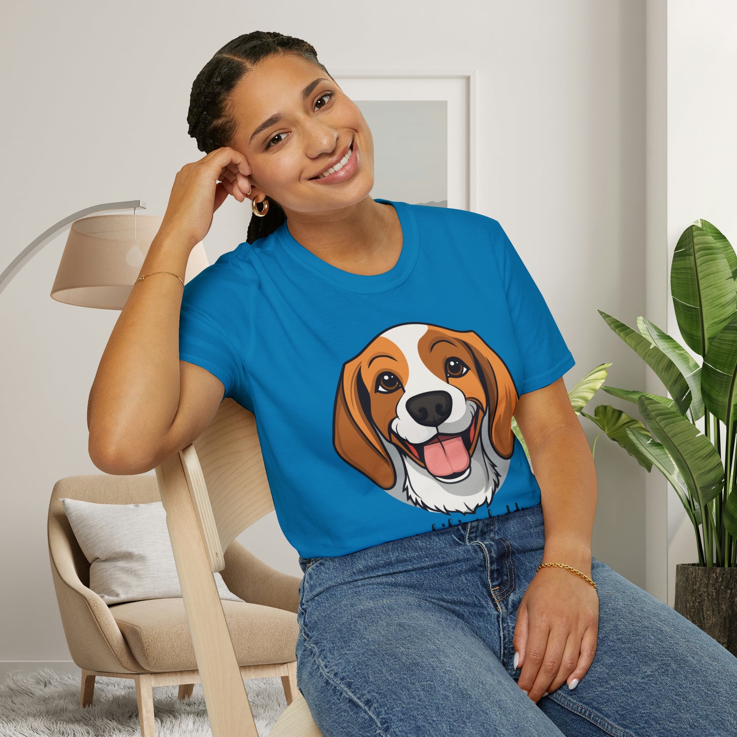 A great shirt for the dog lover who just can’t imagine a hike without their furry friend. This is a Unisex Softstyle T-Shirt.