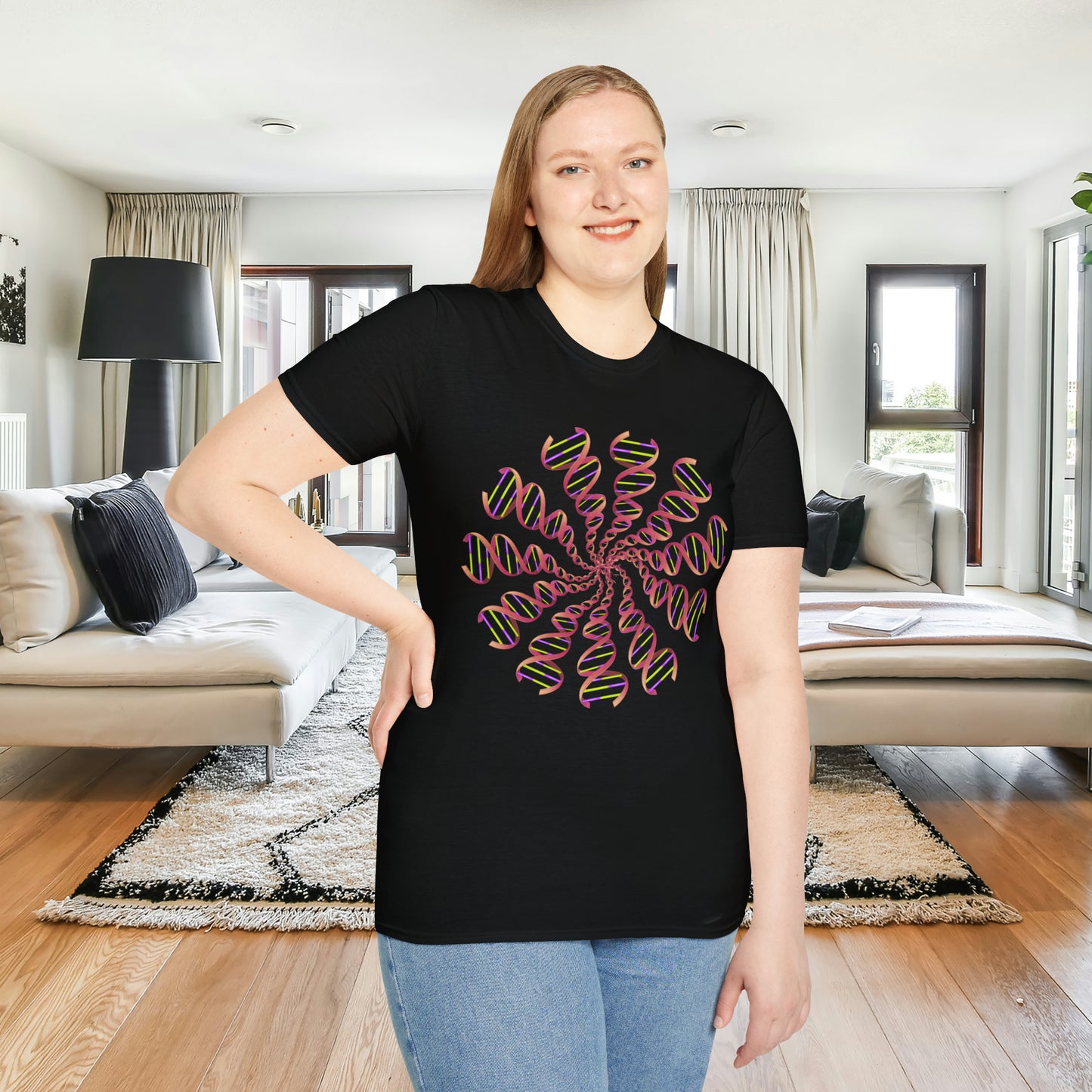 DNA inspired design Unisex Softstyle T-Shirt for you.