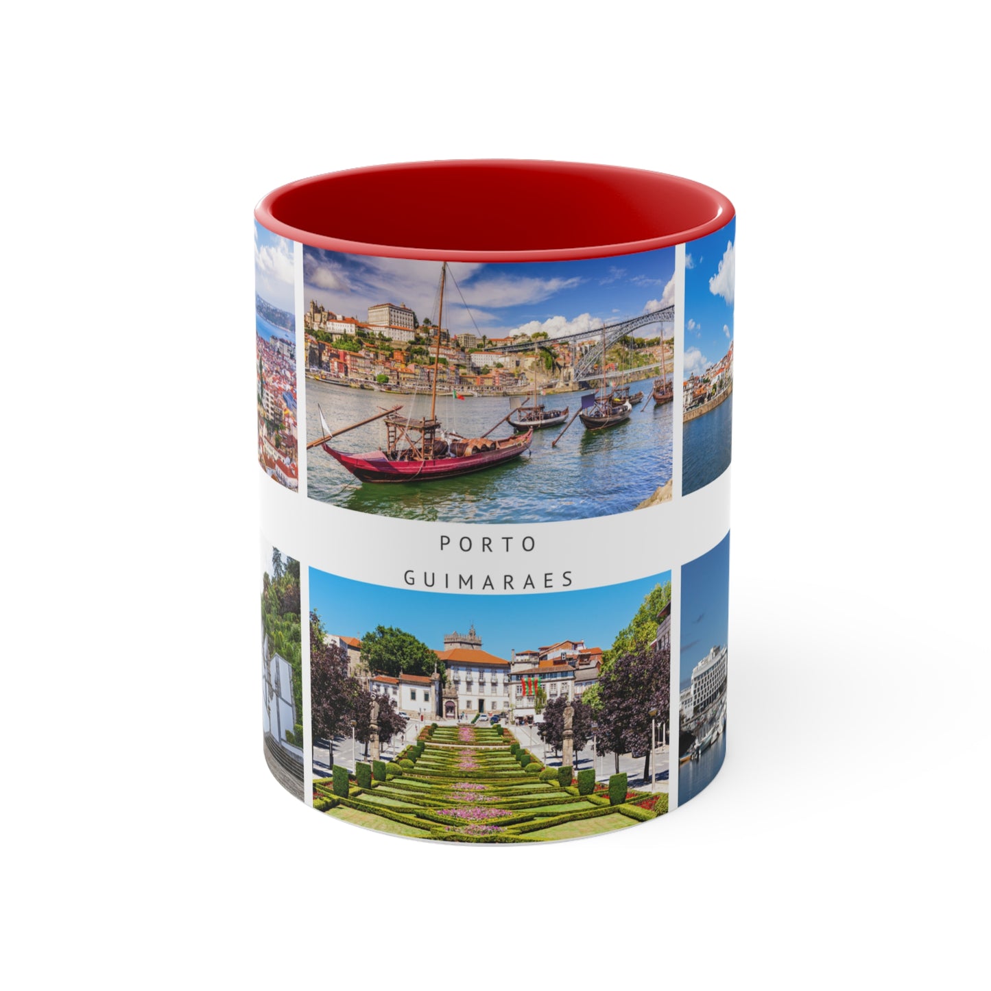 Portugal! This Travel Accent Coffee Mug is a part of a Travel Series for you to choose from. 11oz. Great as a gift or get one to enjoy yourself.