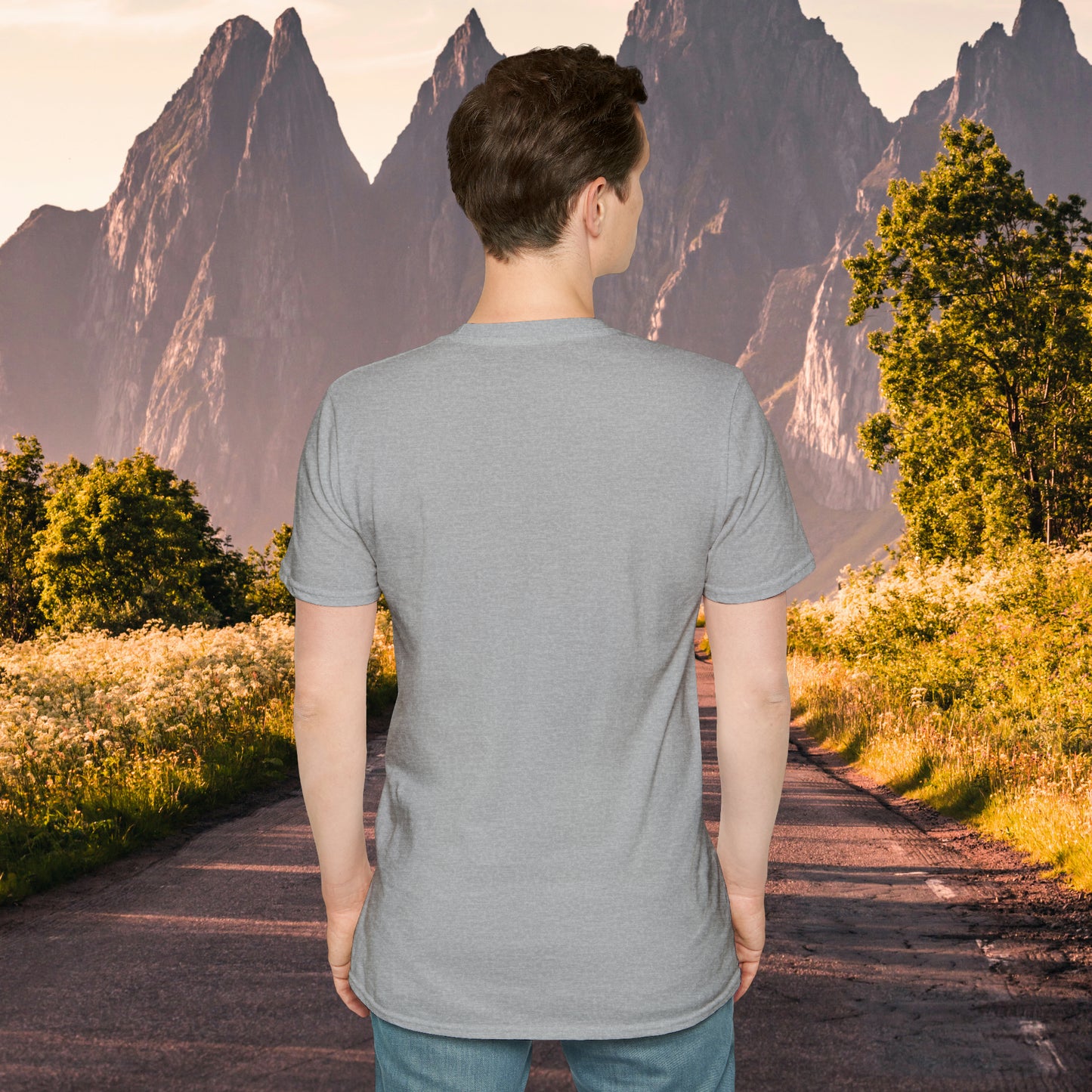 Great shirt for that hiker who just loves to be outdoors to climb mountains or be one with nature on this Unisex Softstyle T-Shirt.