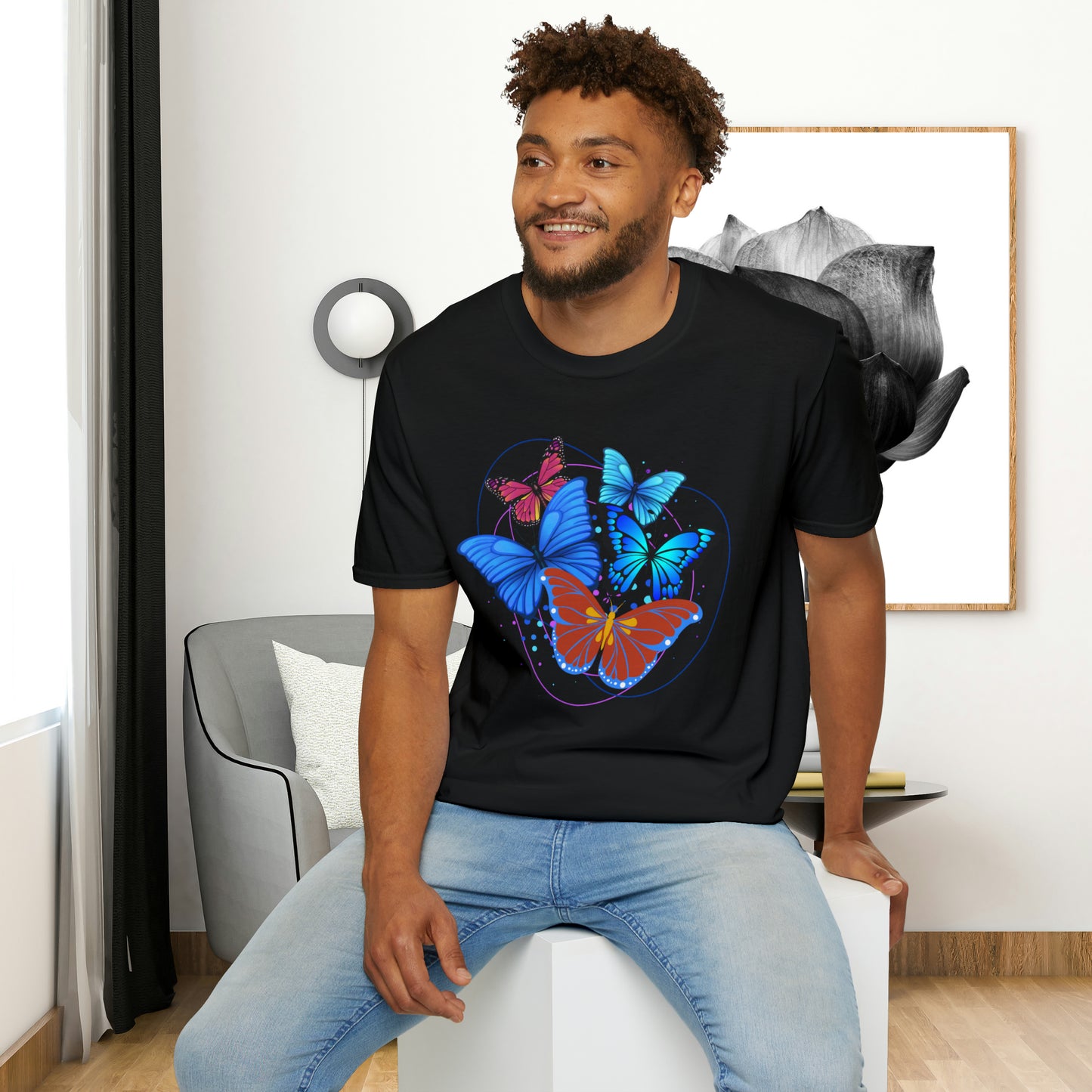 Butterflies are beautiful and fascinating! Over 17,500 recorded butterfly species. This Unisex Softstyle T-Shirt is for that butterfly lover.