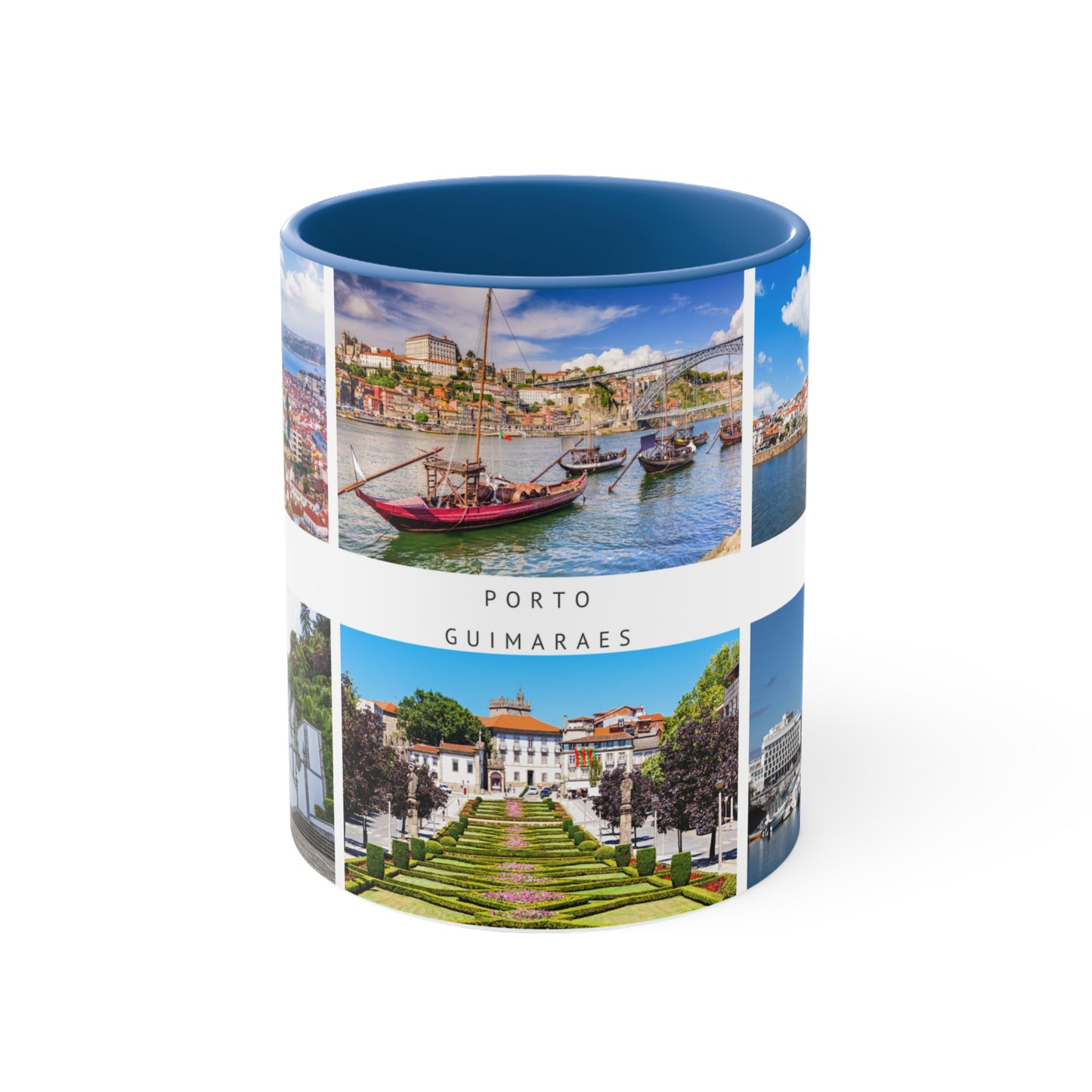 Portugal! This Travel Accent Coffee Mug is a part of a Travel Series for you to choose from. 11oz. Great as a gift or get one to enjoy yourself.