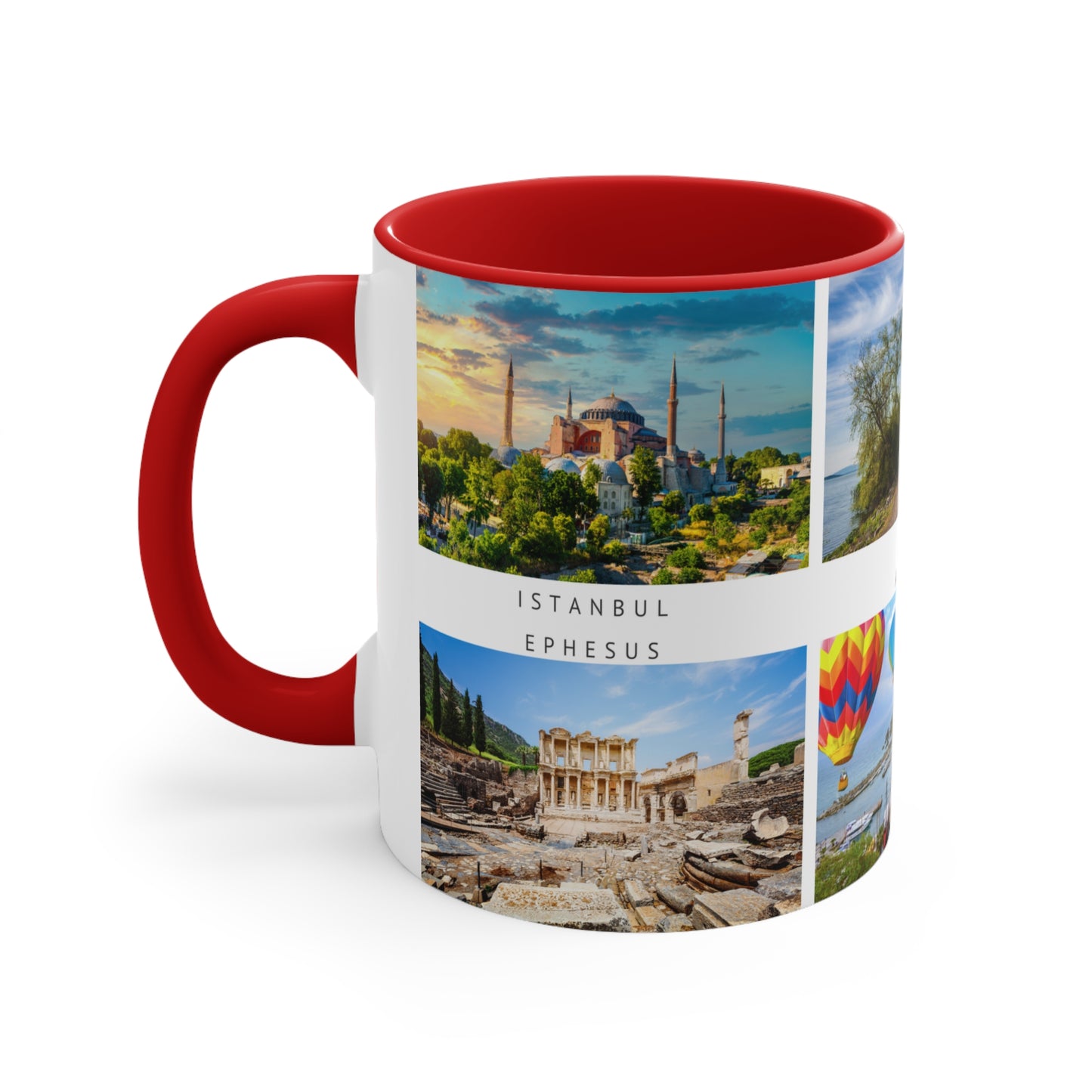 Turkey! This Travel Accent Coffee Mug is a part of a Travel Series for you to choose from. 11oz. Great as a gift or get one to enjoy yourself.