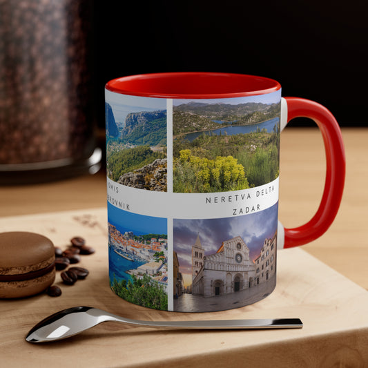 Croatia! This Travel Accent Coffee Mug is a part of a Travel Series for you to choose from. 11oz. Great as a gift or get one to enjoy yourself.