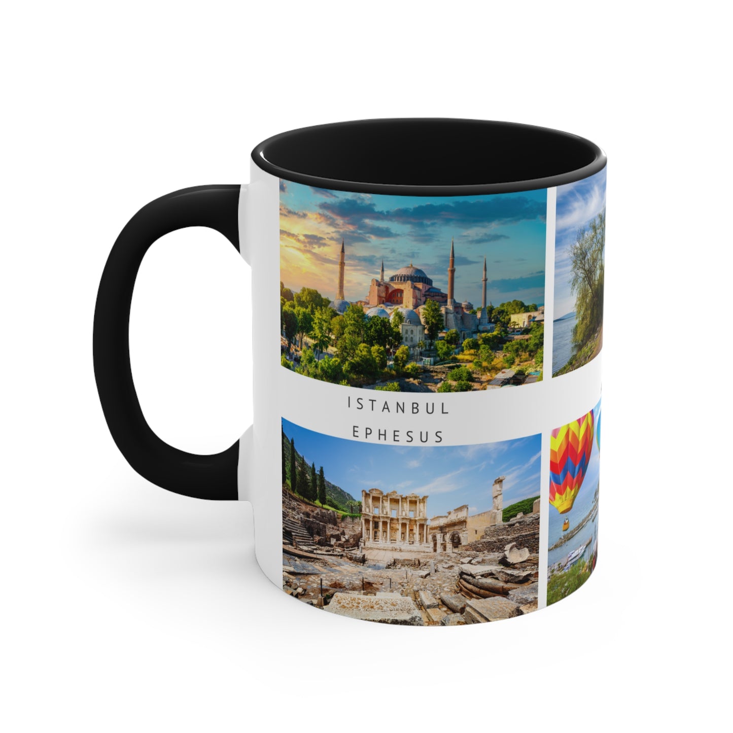 Turkey! This Travel Accent Coffee Mug is a part of a Travel Series for you to choose from. 11oz. Great as a gift or get one to enjoy yourself.