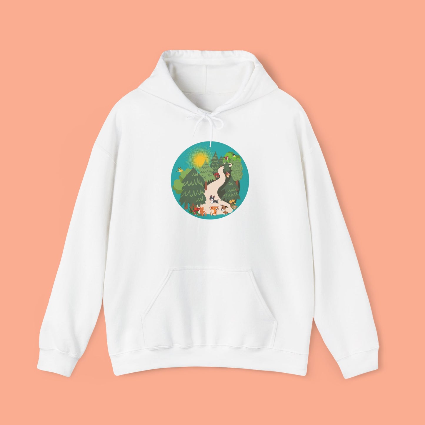 Nature Hiking Hoodie - Fun Design for Dog Lovers