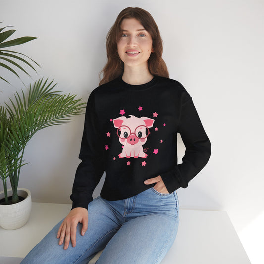 Piggy Crewneck Sweatshirt - Cozy and Adorable Design