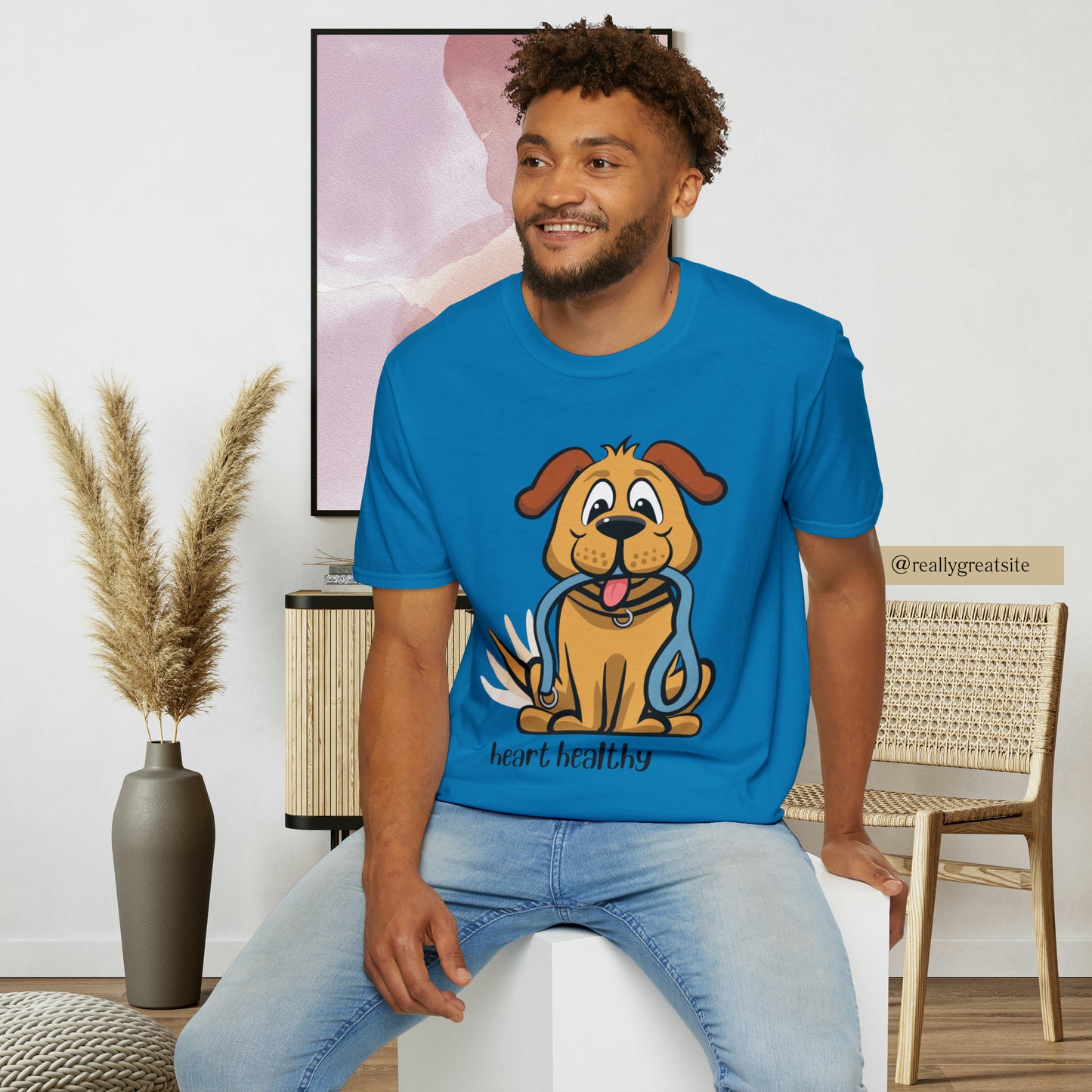 One of the perks of having a furry kid is a stronger ticker! Enjoy this Unisex Softstyle T-Shirt. Great as a gift or get one for yourself.