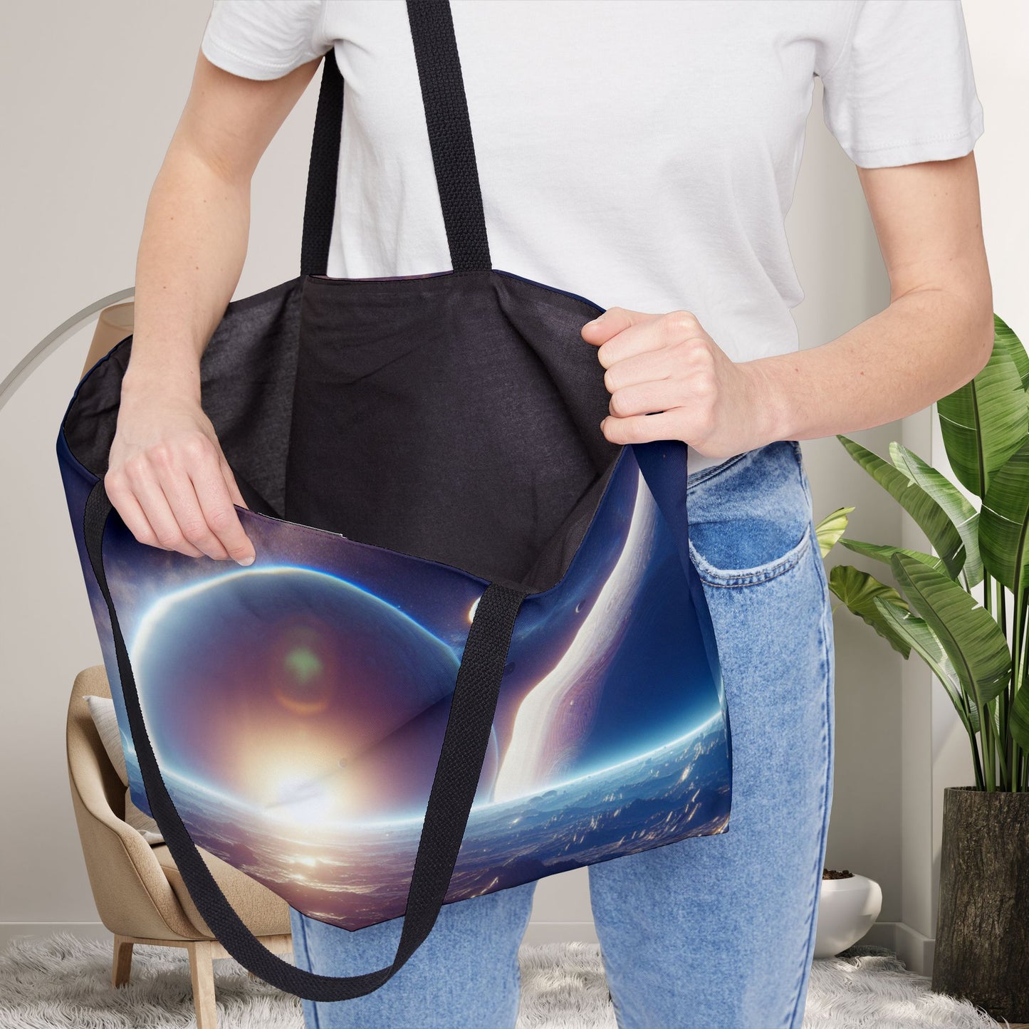 Surreal Solar System Tote Bag