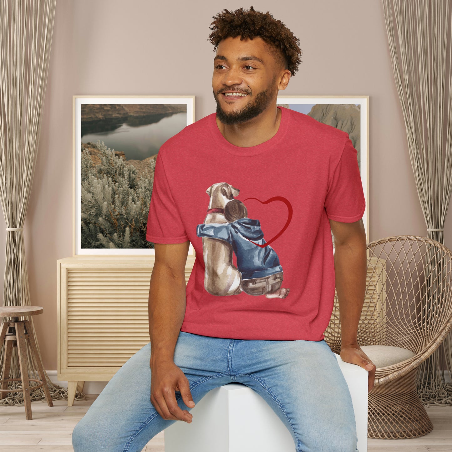 Unconditional love! This Tee celebrates the love we share with our furry friends! Unisex Softstyle T-Shirt is made for the dog lover in you.