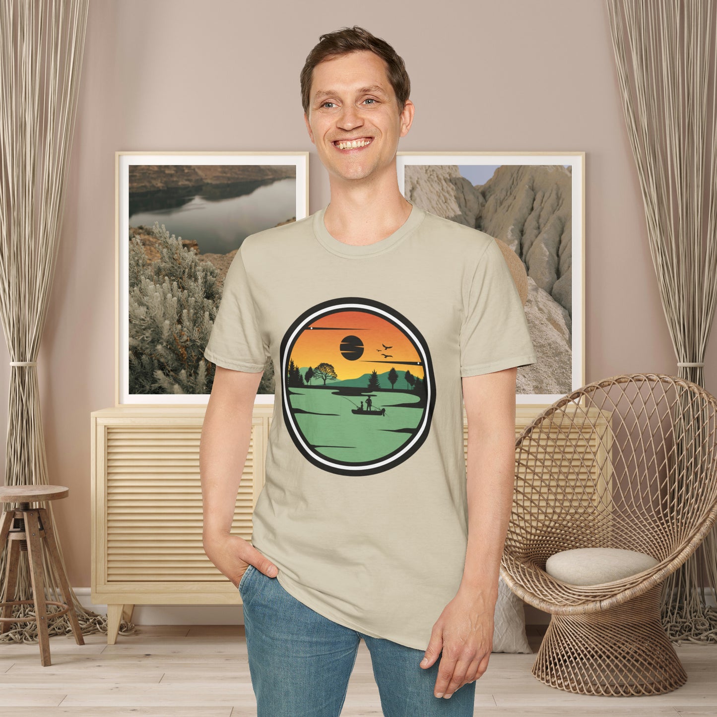 Spend time in the great outdoors! Be rejuvenated and amazed at the beauty of nature. This is a Unisex Softstyle T-Shirt.