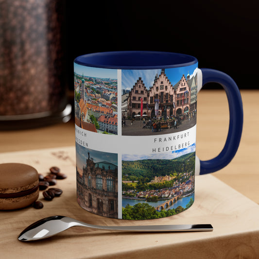 Germany has so much to offer! This Travel Accent Coffee Mug is a part of a Travel Series for you to choose from. 11oz. Great as a gift or get one to enjoy yourself.