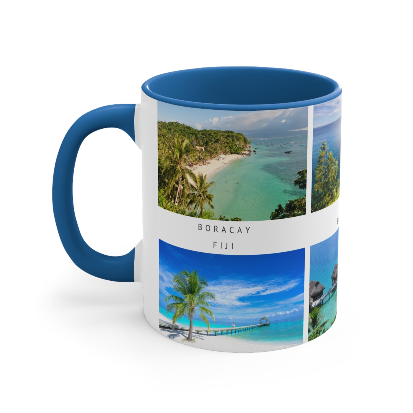 Love the beach? This Travel Accent Coffee Mug is a part of a Travel Series for you to choose from. 11oz. Great as a gift or get one to enjoy yourself.