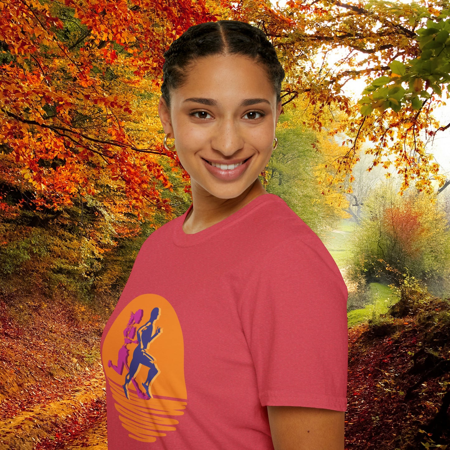 This vibrantly designed shirt for all those who love to run! This is a Unisex Softstyle T-Shirt.