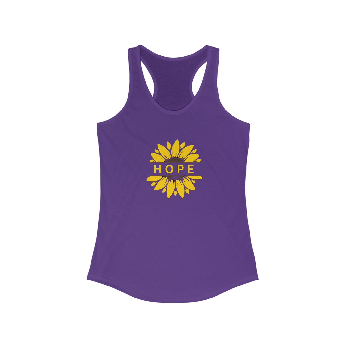 We find HOPE in each other. Simple and stylish Women’s Ideal Black Racerback Tank