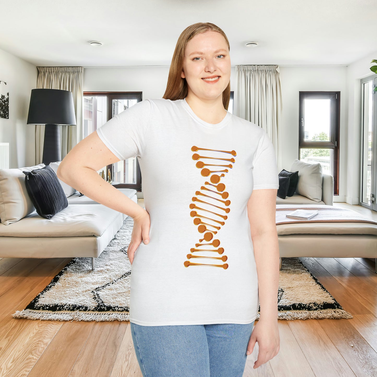 DNA inspired design Unisex Softstyle T-Shirt for you.