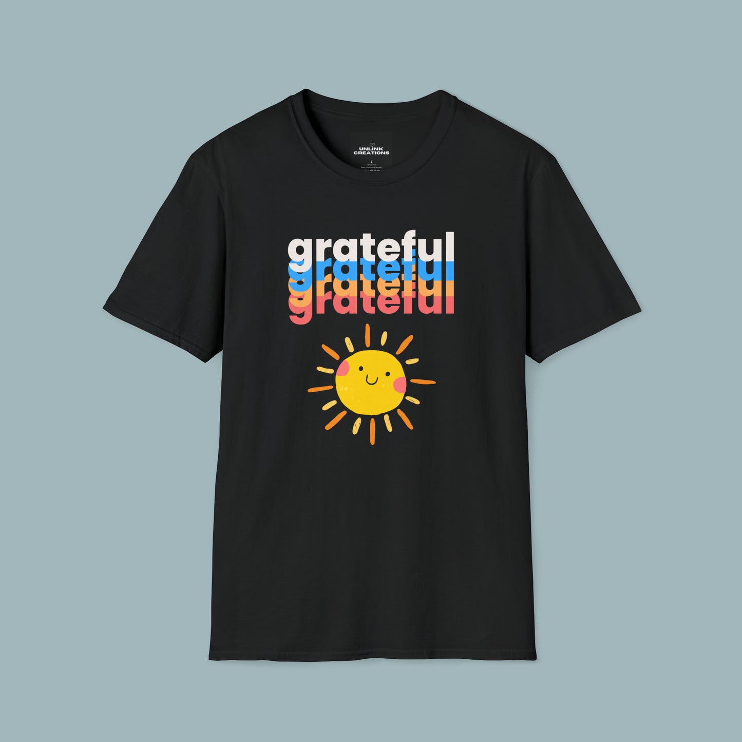 A grateful and sunny disposition Unisex Softstyle T-Shirt to brighten up your day!