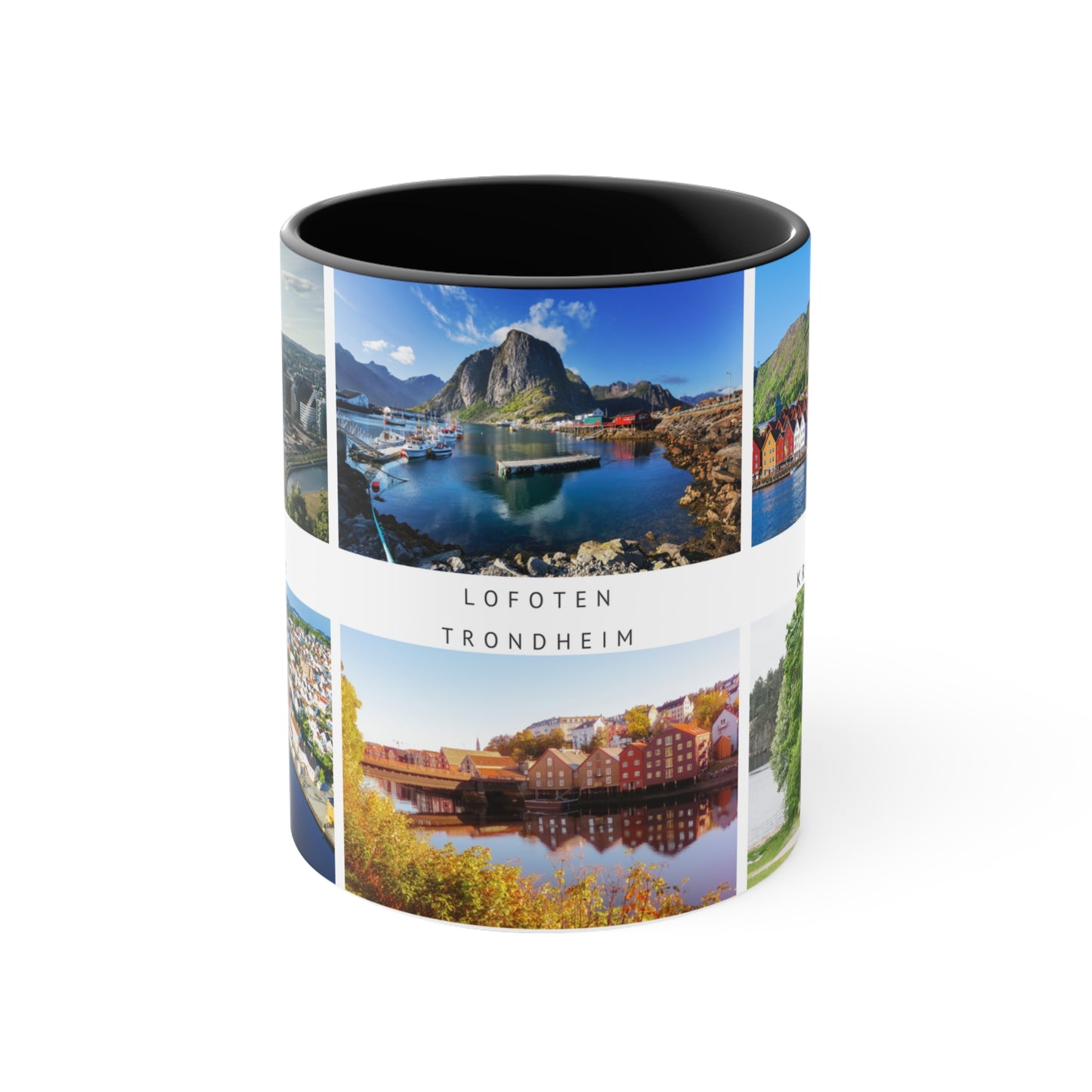 Norway! This Travel Accent Coffee Mug is a part of a Travel Series for you to choose from. 11oz. Great as a gift or get one to enjoy yourself.