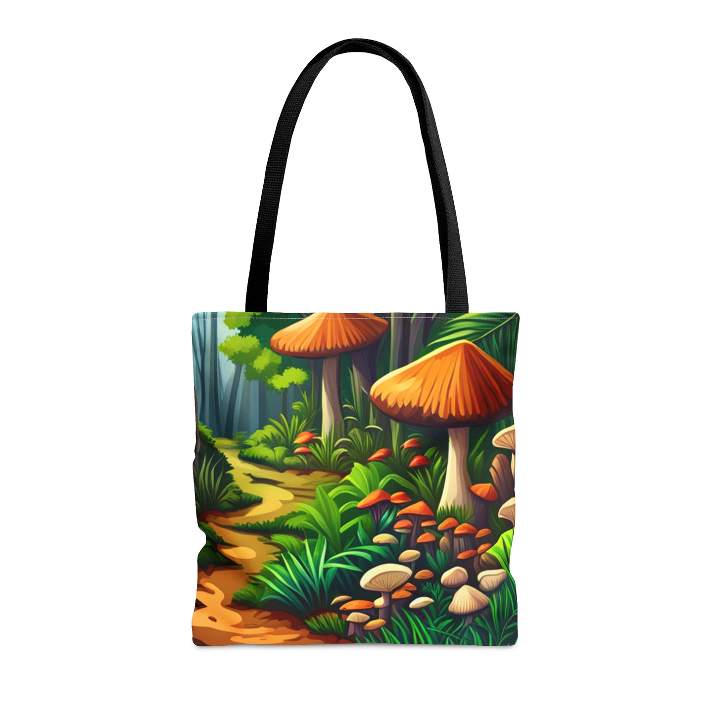 Colorful forest mushrooms Tote Bag in 3 sizes to meet your needs.