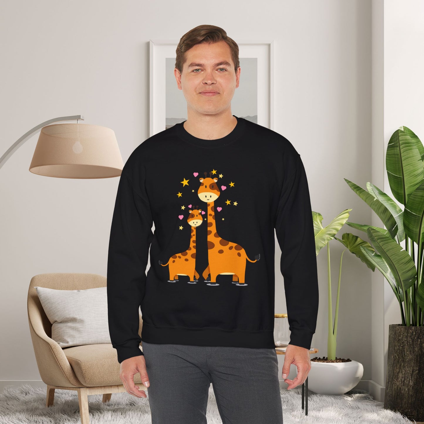 Love giraffes? Here’s the sweatshirt for you, celebrating adorable mama and baby giraffe love! Give the gift of this Unisex Heavy Blend™ Crewneck Sweatshirt or get one for yourself.