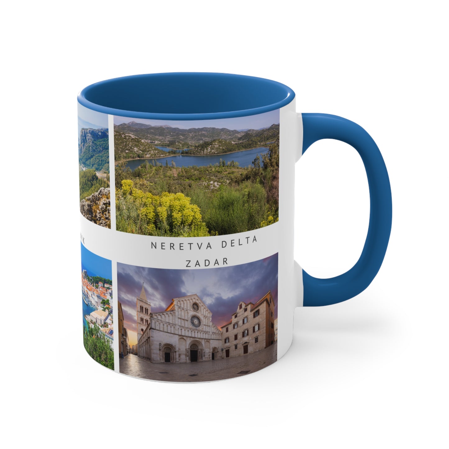 Croatia! This Travel Accent Coffee Mug is a part of a Travel Series for you to choose from. 11oz. Great as a gift or get one to enjoy yourself.