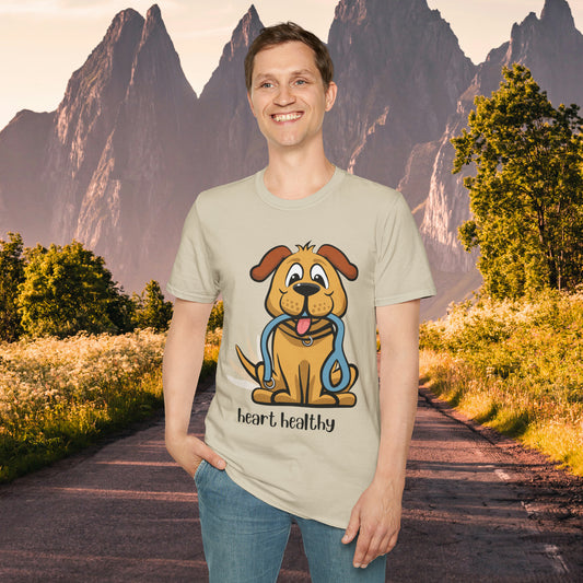 One of the perks of having a furry kid is a stronger ticker! Enjoy this Unisex Softstyle T-Shirt. Great as a gift or get one for yourself.