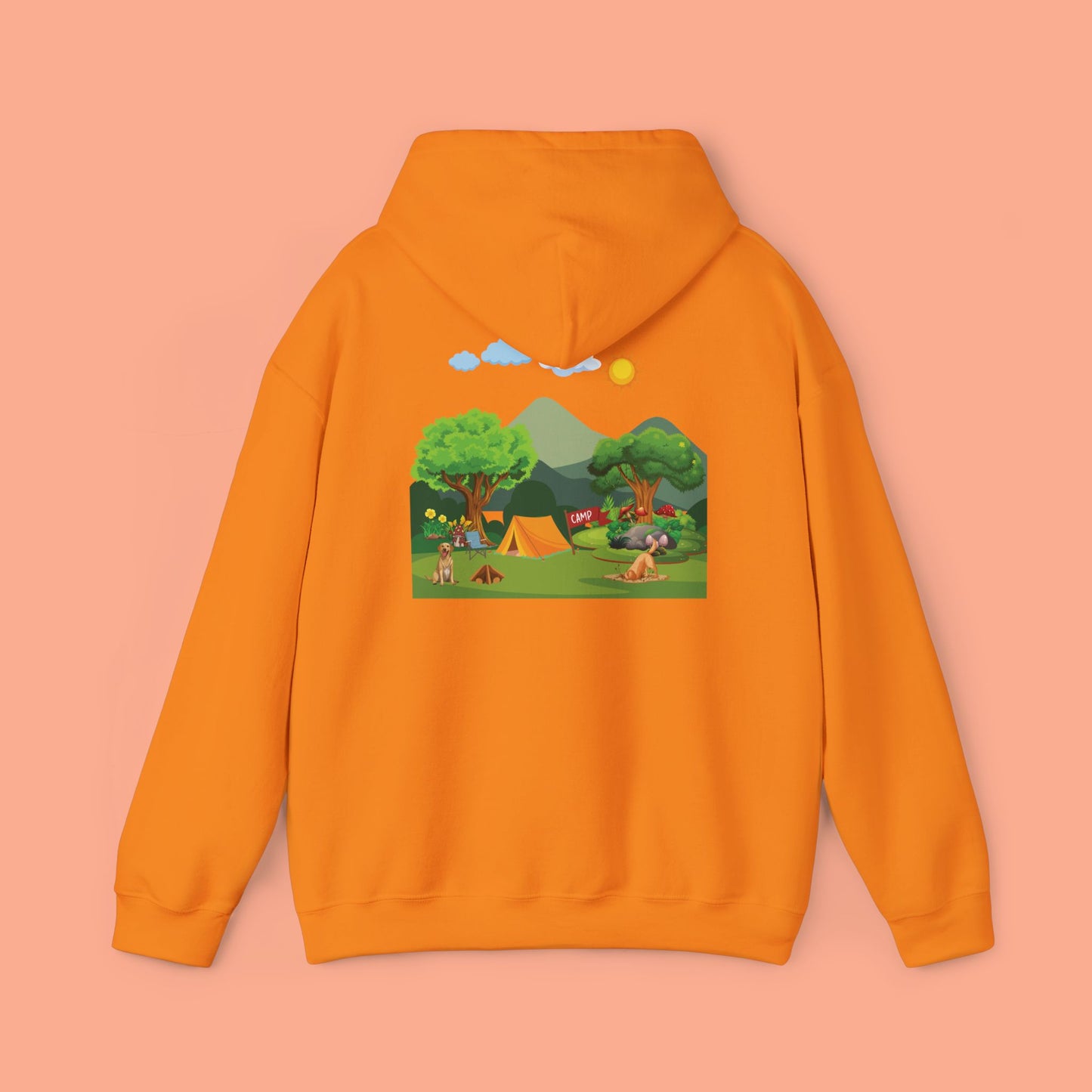 Fun Mountain Camping with the Doggies Unisex Hoodie