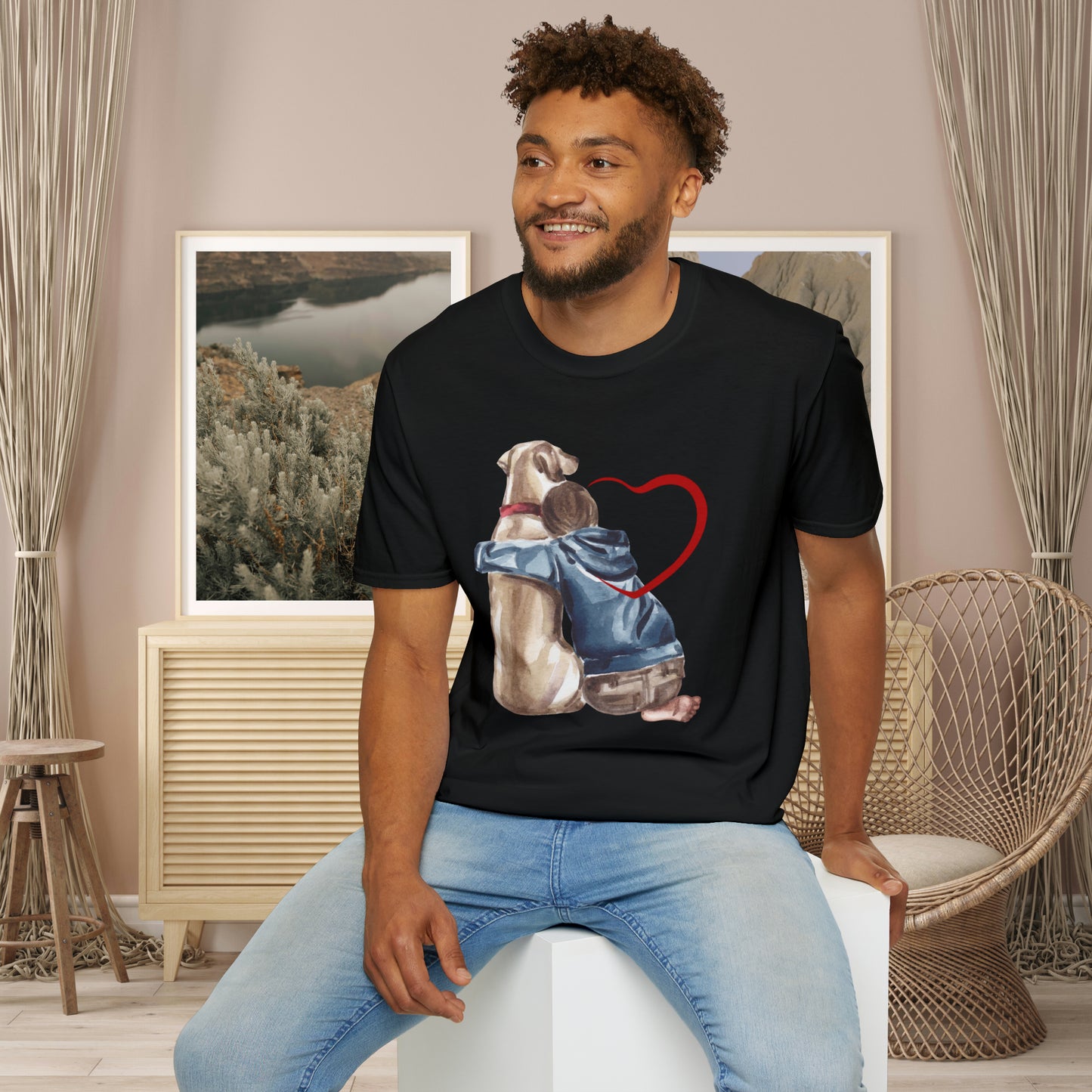 Unconditional love! This Tee celebrates the love we share with our furry friends! Unisex Softstyle T-Shirt is made for the dog lover in you.