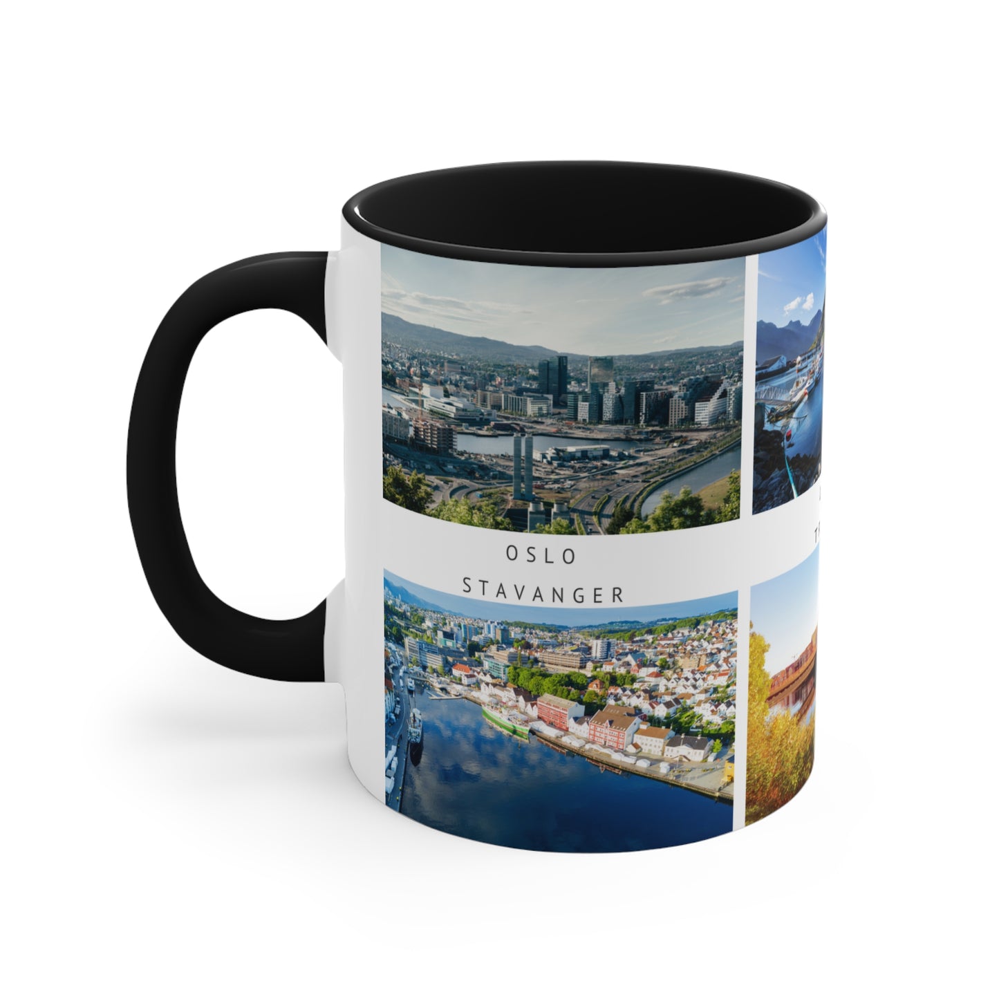 Norway! This Travel Accent Coffee Mug is a part of a Travel Series for you to choose from. 11oz. Great as a gift or get one to enjoy yourself.