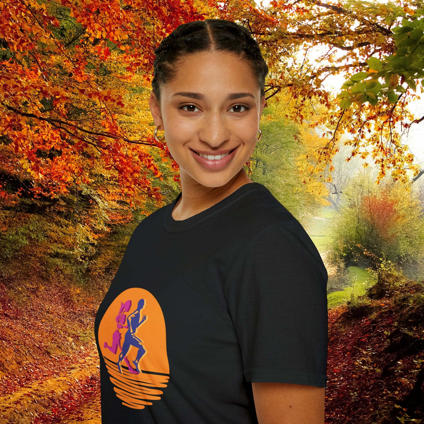 This vibrantly designed shirt for all those who love to run! This is a Unisex Softstyle T-Shirt.