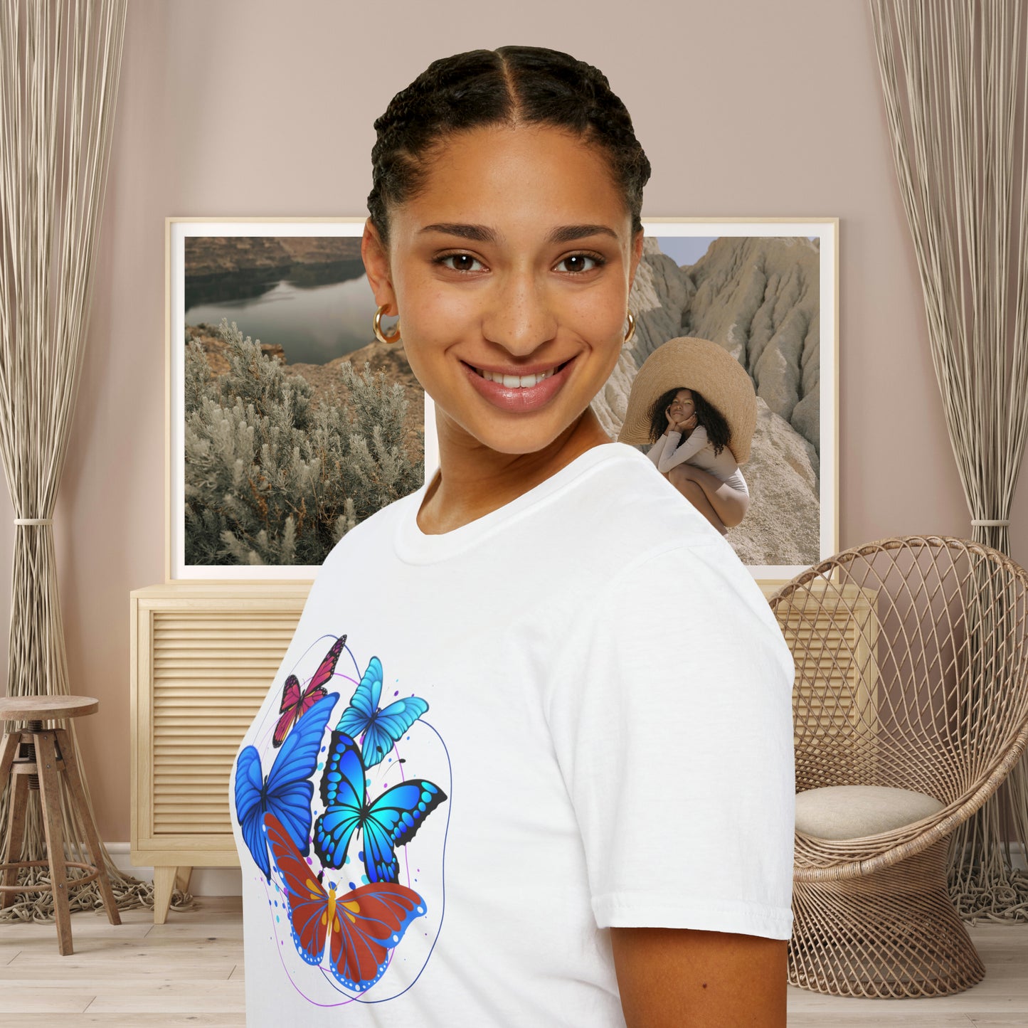 Butterflies are beautiful and fascinating! Over 17,500 recorded butterfly species. This Unisex Softstyle T-Shirt is for that butterfly lover.