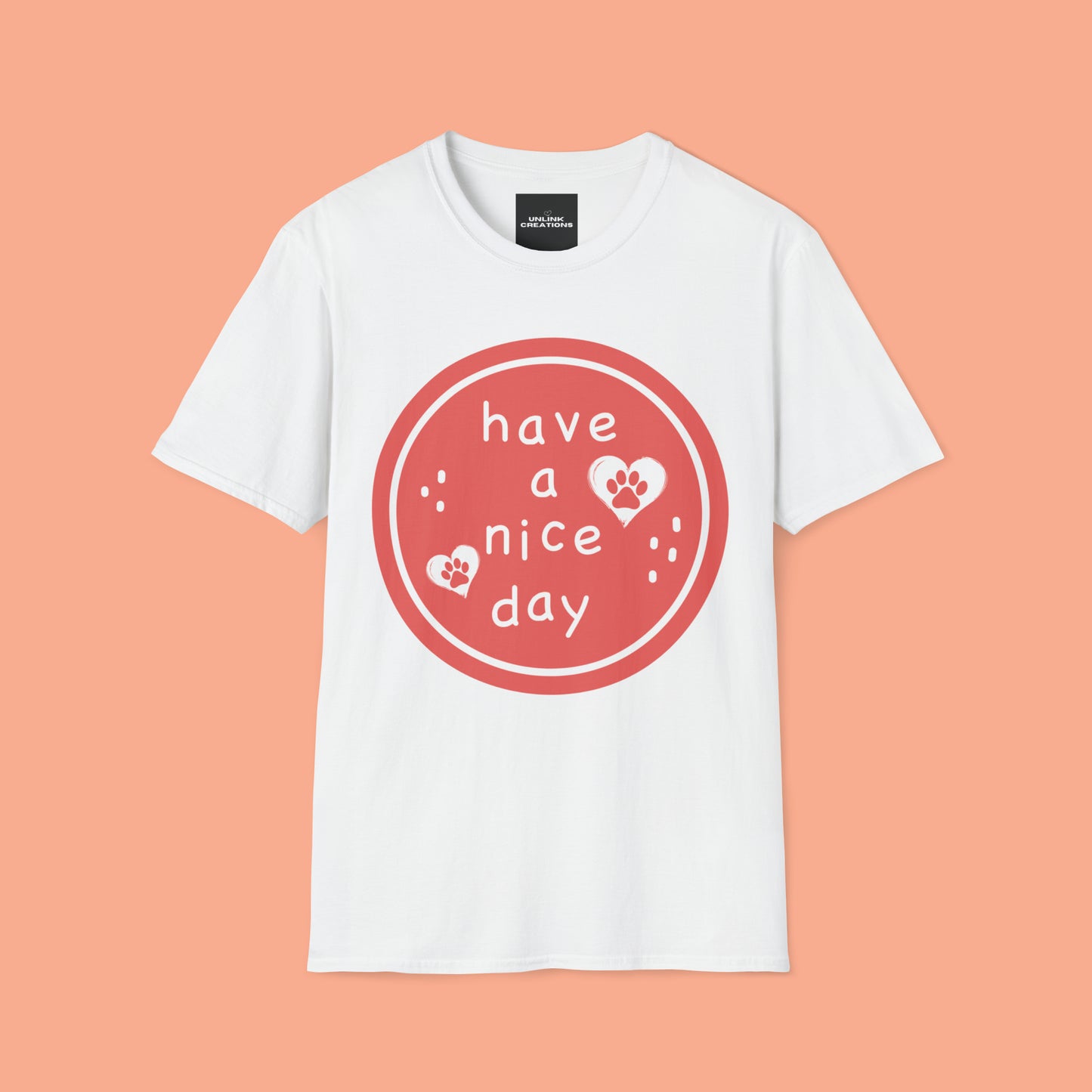 Wish everyone “have a nice day” with this furry friend inspired Unisex Softstyle T-Shirt.