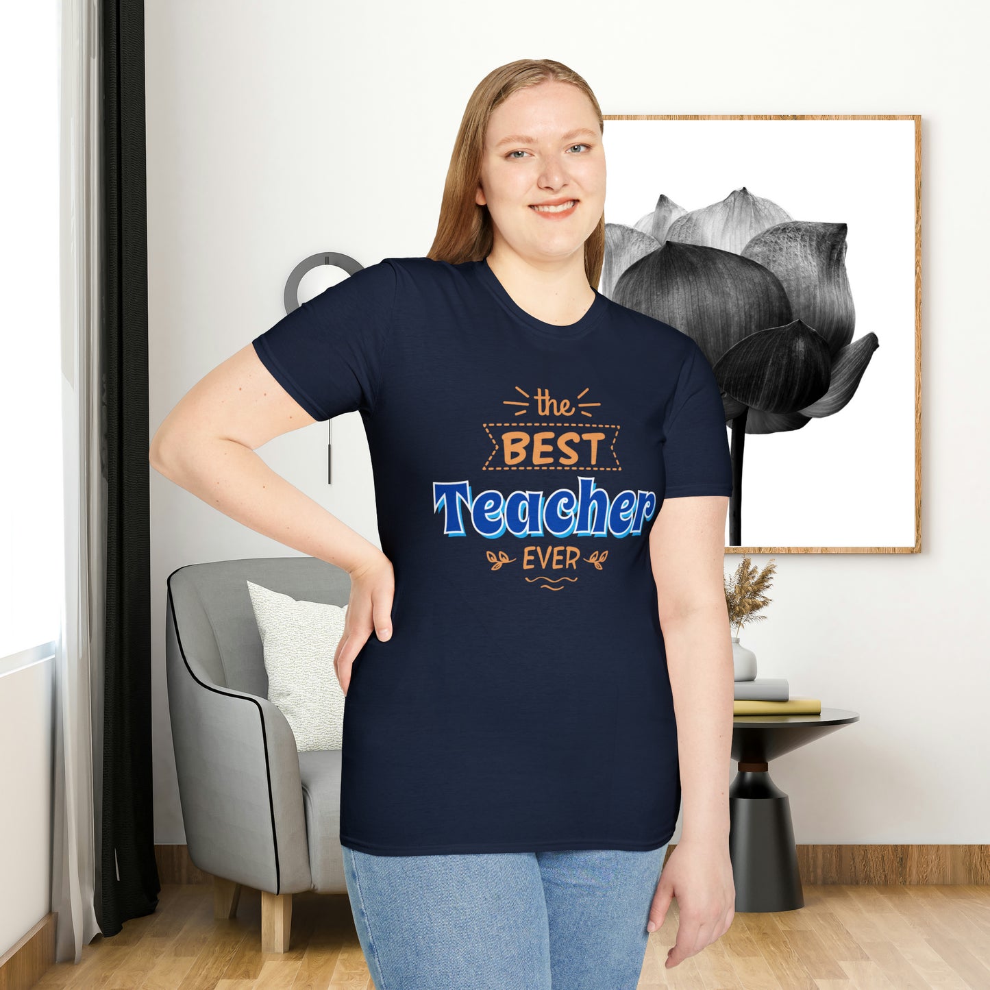 Celebrate and recognize “the best Teacher ever” with this Unisex Softstyle T-Shirt design. Great teachers make a tremendous positive difference in our society!