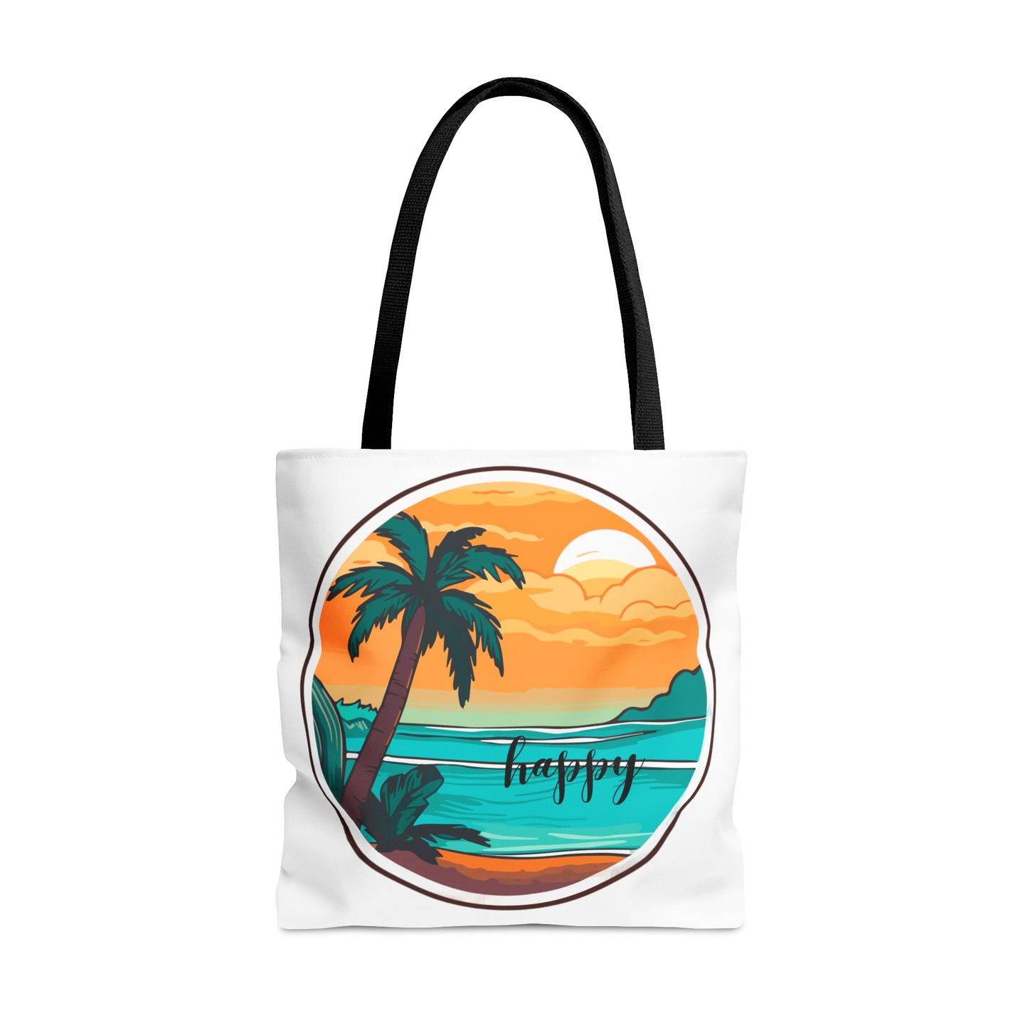 Is the beach your happy place? If so, then this Tote Bag is for you! Come in 3 sizes to meet your needs.