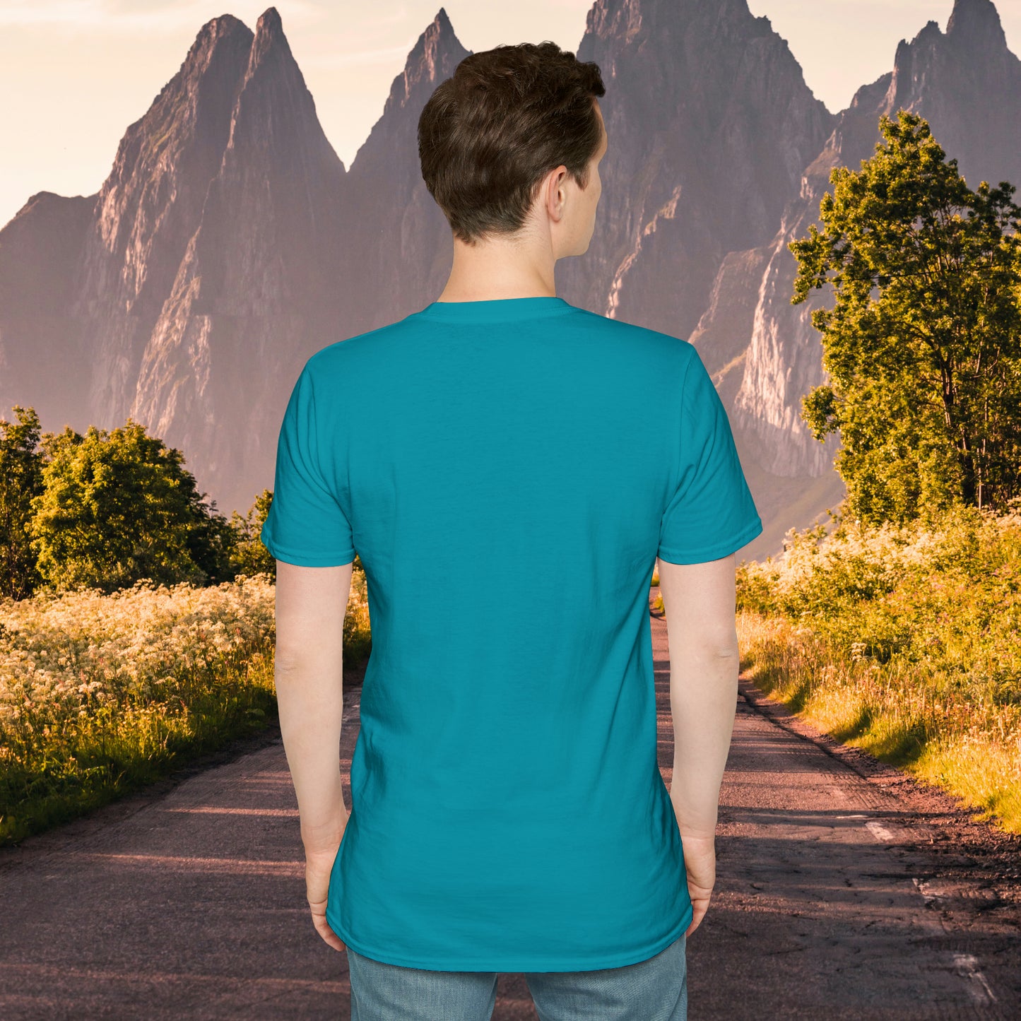 Great shirt for that hiker who just loves to be outdoors to climb mountains or be one with nature on this Unisex Softstyle T-Shirt.