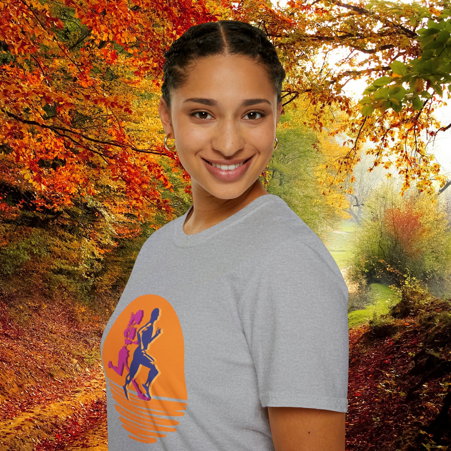 This vibrantly designed shirt for all those who love to run! This is a Unisex Softstyle T-Shirt.