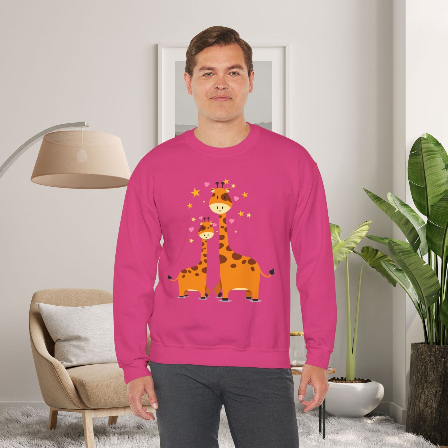 Love giraffes? Here’s the sweatshirt for you, celebrating adorable mama and baby giraffe love! Give the gift of this Unisex Heavy Blend™ Crewneck Sweatshirt or get one for yourself.