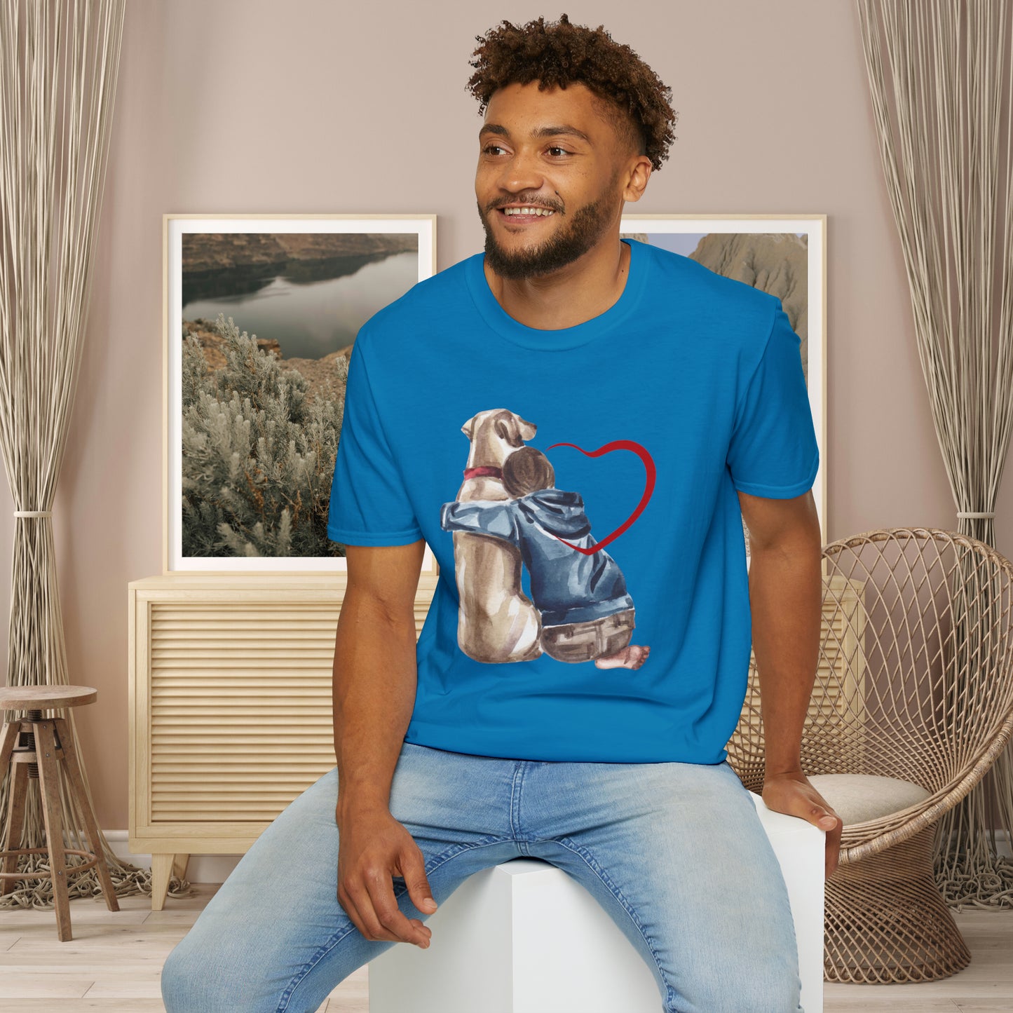 Unconditional love! This Tee celebrates the love we share with our furry friends! Unisex Softstyle T-Shirt is made for the dog lover in you.