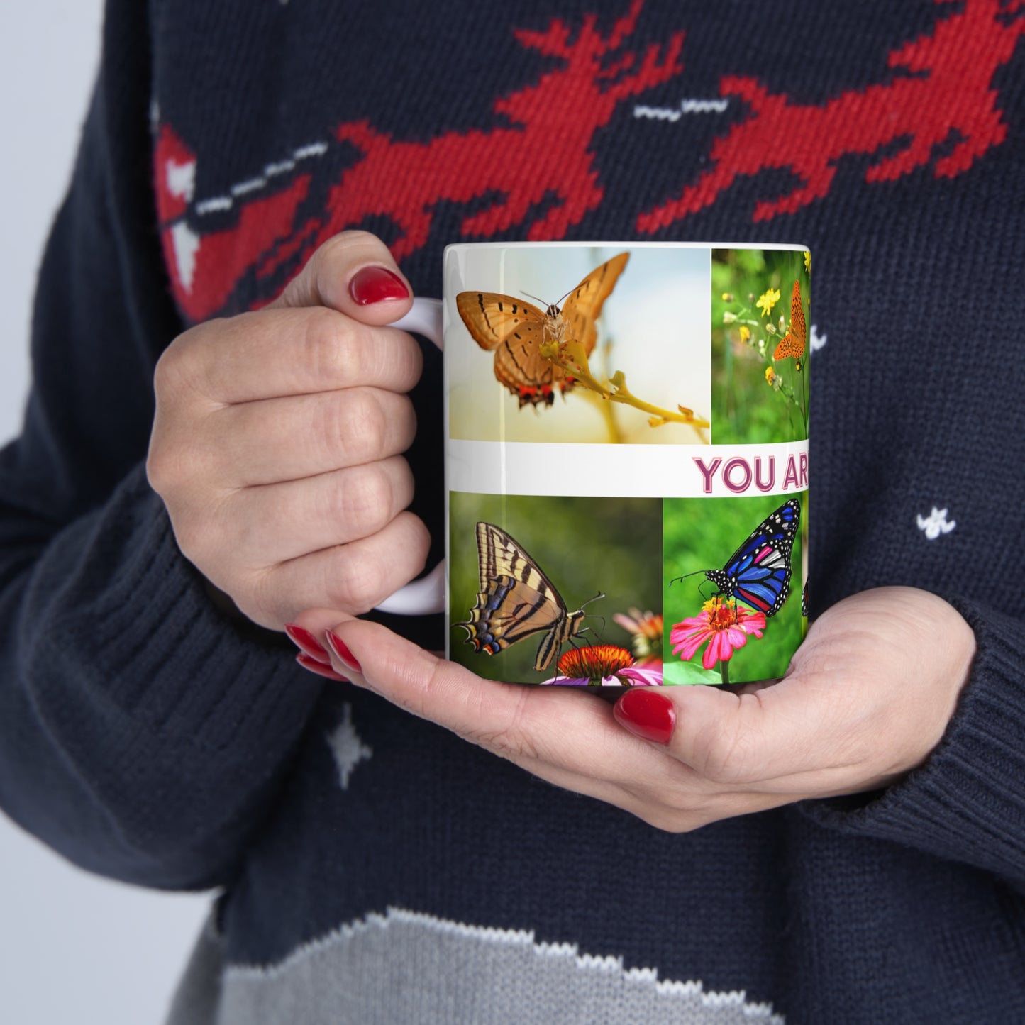 “YOU ARE LOVED” is surrounded by beautiful butterflies. Perfect for that someone special in your life, a friend, family member, colleague or perhaps you want one to keep. There is enough love for everyone!