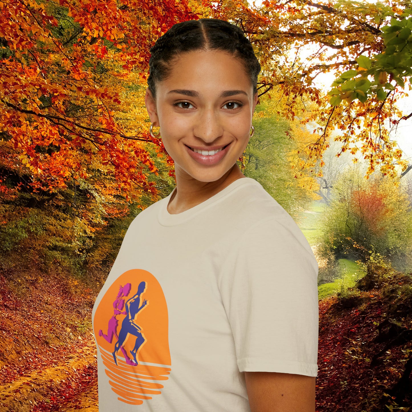 This vibrantly designed shirt for all those who love to run! This is a Unisex Softstyle T-Shirt.