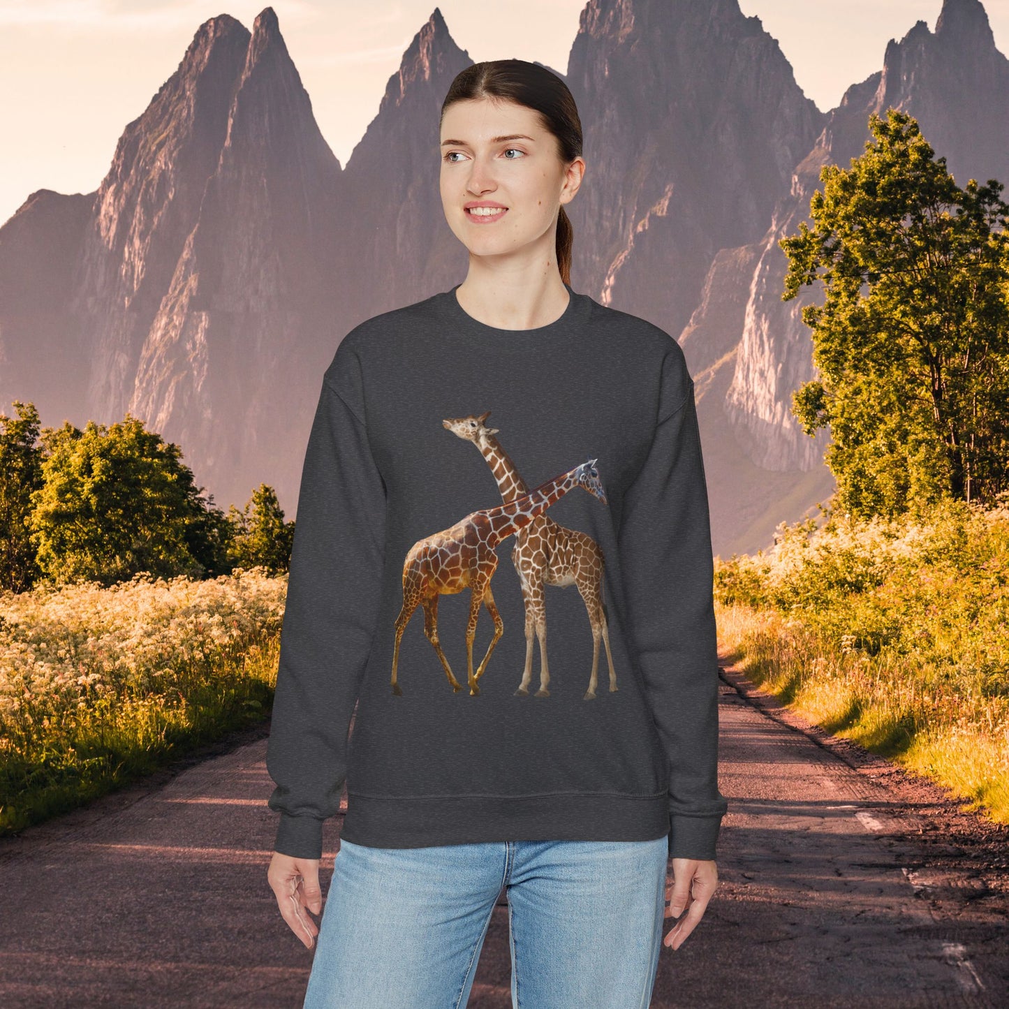 Love giraffes? Well here’s the sweatshirt for you! Give the gift of this Unisex Heavy Blend™ Crewneck Sweatshirt or get one for yourself.