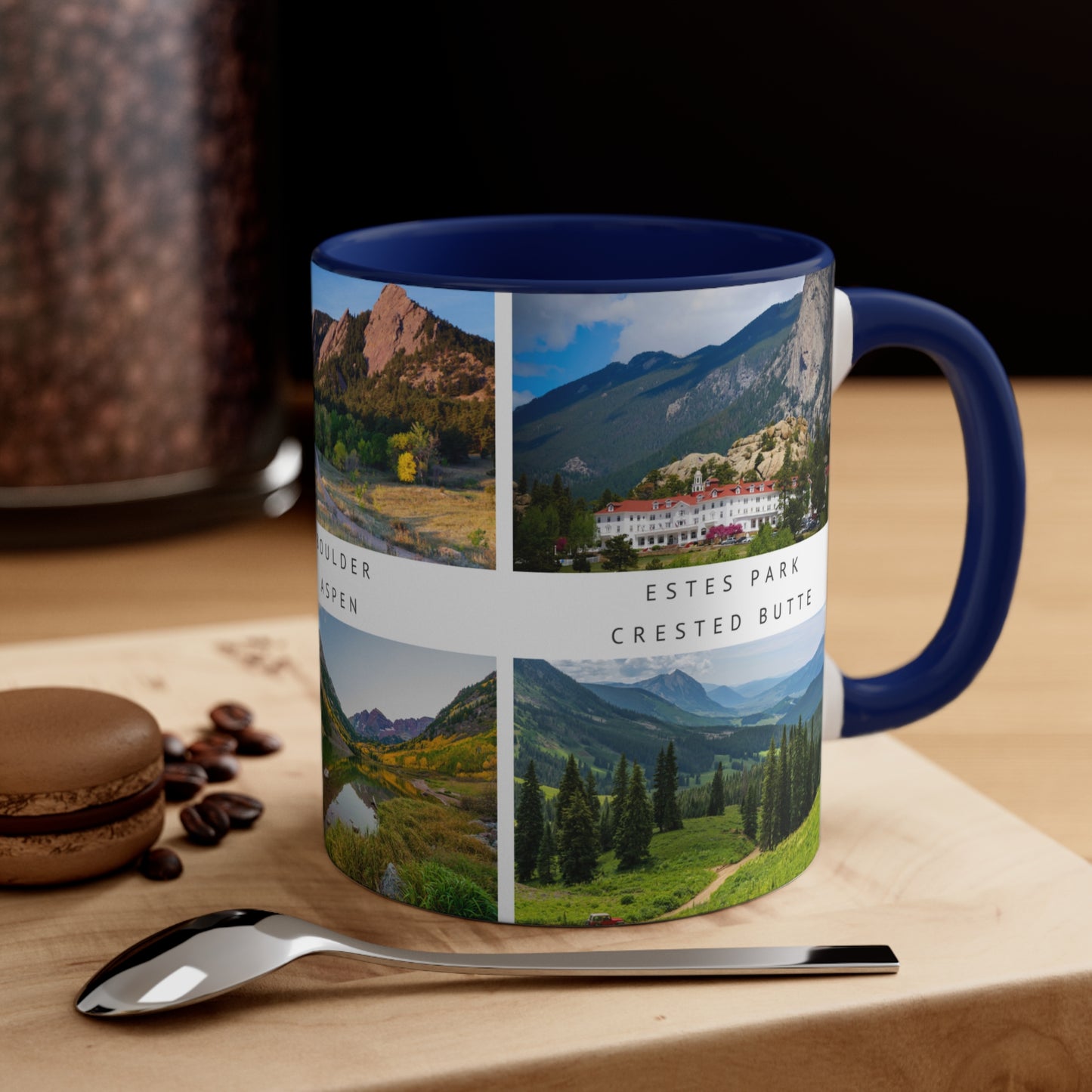 Lovely Colorado! This Travel Accent Coffee Mug is a part of a Travel Series for you to choose from. 11oz. Great as a gift or get one to enjoy yourself.